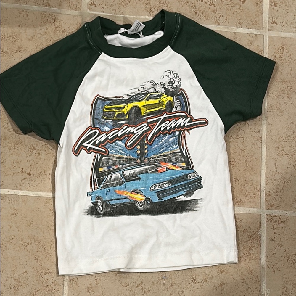 Full Tilt Green and White T-Shirt